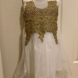 Beautiful toddler girl famcy net dress size 3 year